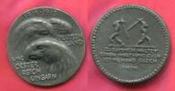 Deutsches Kaiserreich 1. Weltkrieg Eisengussmedaille Cast Iron Medal Verbündete im Weltkrieg von August Gaul Goethe Spruch Rev. -
