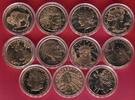 Golden State Mint 11 x 1 AVDP Unze Kupfer diverse Jahre Kupfermedaillen-Lot mit USA-Motiven Prägefrisch in Kapseln