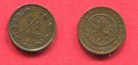 Niederlande 1/2 Cent 1886 Willem III / Wilhelmina low au