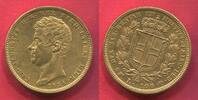 Italienische Staaten Piemont Sardinien Piedmont 100 Lire Gold Carlo Alberto Charles Albert (1831-1849) -