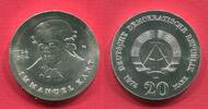 Deutsche Demokratische Republik DDR 20 Mark 1974 Gedenkmünze zum 250. Geburtstag von Immanuel Kant (1724-1804) unc