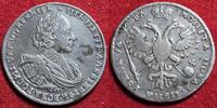 Russland Russia 1 Rubel Rouble Zar Peter I. Der Große alte Jahreszahl -