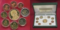 Vatikan Vatican KMS 1 cent - 2 Euro mit 1 Unze Gold Papst Benedikt Benedict XVI. mit Caravaggio Goldmedaille Auflage nur 300 RAR -