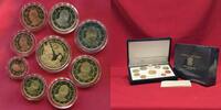 Vatikan Vatican KMS 1 Cent - 2 Euro mit 50 Euro Gold John Paul II. Pontifikat Papst Franziskus Pope Francis Johannes Paul II. Heiligsprechung -