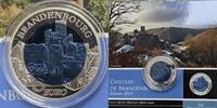 Luxemburg Luxembourg 5 Euro Bimetallkmünze aus Silber und Niob, Burg Chateau de Brandenbourg -