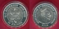 Dänemark, Denmark 10 Kroner Silbermünze Das hässliche Entlein - Hans Christian Andersen -