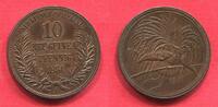 Deutsch Neuguinea 10 Pfennig Paradiesvogel -