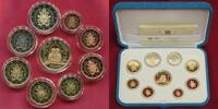 Vatican Vatikan Papst Franziskus KMS 1 Cent - 2 Euro mit 50 Euro Gold Pope Papst Francis (Franciscus) (2013-date) Familie Family -