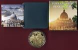 Togo 100 Francs CFA Cu-Ni-Münze Papst Emeritus Benedikt XVI. (vergoldet - gold-plated, selten/rar) -