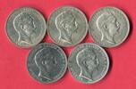 Preußen 5 x 3 Mark Silbermünzen Kaiser Wilhelm II. - Lot -