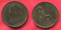 Englang Großbritannien Great Britain Penny Queen Victoria -