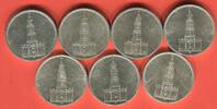 Germany Deutschland 1933 -1945 7 x 5 Mark Reichsmark 1934 Konvolut Garnisonkirche Potsdam selten in diesen Erhaltungen AU