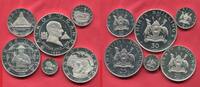 Uganda 6 Coins 2, 5, 10, 20, 25, 30 Shillings Paul VI. - Papstbesuch in Kampala -