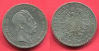Hessen 5 Mark Silbermünze Hessen 5 Mark 1876 Ludwig III. -