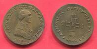 Russland Russia Rußland Medaille in Münzform Fantasie Fantasy Novodel Art Dated Datiert 1796 Portrait Zar Paul Pawel I. Kleiner Kopf AU/unc