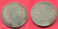 Frankreich France Écu aux 3 couronnes 1710 A Ludwig XIV. 1643 - 1715 Sonnenkönig Paris EF min edgenick