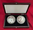 China 2 x 50 Yuan Silbermünzen - 5 OZ Proof Silver Coins Olympische Spiele Eisschnelllaufen und Sprinten -