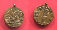 Japan under USA Occupation Bronze Medaille Miniatur Army of Occupation Dschunke Fujiyama -