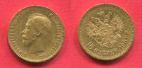 Russland Russia 10 Rubel Goldmünze Nikolaus II. Selten Numista 5 % -