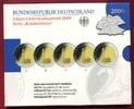 Bundesrepublik Deutschland, Germany FRG 5 x 2 Euro Gedenkmünzenset Spiegelglanz Serie Bundesländer - Hamburg - St. Michaelis -