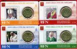 Vatikan 4 x 50 Cents Kursmünze Coincard Lot - Papst Franziskus -