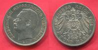 5 Mark Silber 1913 Germany Deutschland Baden Kaiserreich Frederick II (Friedrich II) (1907-1918) vz-prfr. Leicht berieben