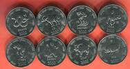 Somalia 8 x 10 Shillings Chinesische Tierkreiszeichen - Lunar - nicht vollständig -