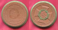 Deutschland Germany 1933 - 1945 Porzellan Medaille Braun Meissner 1941 Oktober Doppelschlacht Brjansk und Wjasma Farbapplikation Grün Porcellain ...