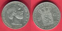 Niederlande Holland Netherlands 2,5 Gulden Silber 1850 Wilhelm III. 1849 - 1890 ss, Kratzer