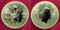 Niue Islands 250 Dollars 1 Unze Ounce Gold 2018 Dagobert Duck - Uncle Scrooge McDuck BU with capsule