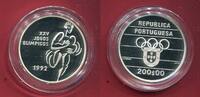 Portugal 200 Escudos Silbermünze Olympische Sommerspiele 1992 Barcelona -