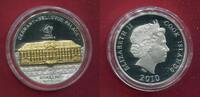 Cook-Inseln 10 Dollars Silbermünze Schloss Bellevue Skulpturmünze (1 oz, m. 24-Karat-Teilvergoldung) -