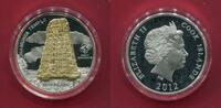 Cook-Inseln 10 Dollars Silbermünze Chamundi Tempel Skulpturmünze (1 oz, m. 24-Karat-Teilvergoldung) -