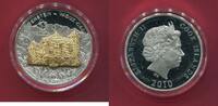 Cook-Inseln 10 Dollars Silbermünze Schloss Vaduz Skulpturmünze (1 oz, m. 24-Karat-Teilvergoldung) -