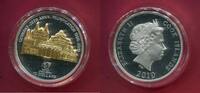 Cook-Inseln 10 Dollars Silbermünze Deutschland-Collage Skulpturmünze (1 oz, m. 24-Karat-Teilvergoldung) -