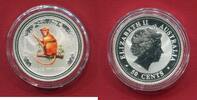 Australien 0,50 Dollar Silbermünze Lunar - Jahr des Affen (1/2 oz, m. Farbapplikation) -