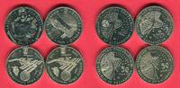 Kasachstan, Kazakhstan, Қазақстан Lot 250 Tenge 4 Münzen Cu/Ni Lot Raumfahrt Motive Apollo,Space Staion,Salyut 1 -