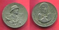 Metall Propagandamedaille Spottmedaille 1939 Germany, Third Reich Deutschland 1939 Kampf gegen Versailles Matt prägefrisch