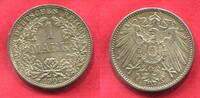 1 Mark 1902 F Germany-Empire Kaiserreich Deutschland Deutsches Kaiserreich Kursmünze Erhaltung Bankfrisch f. prfr. patina