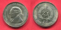 DDR GDR Eastern Germany 5 Mark DDR Gedenkmünze Cu/Ni Neusilber 175. Todestag von Friedrich Gottlieb Klopstock -
