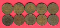 Weimarer Republik 10 x 4 Reichspfennig Brüning Taler Lot -