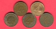 Weimarer Republik 5 x 4 Reichspfennig Brüning Taler Lot - ohne E -