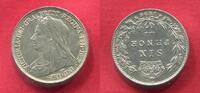 Great Britain England Großbritannien 6 Pence sixpence Queen Victoria -
