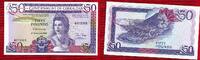 Gibraltar Banknote 50 Pfund Gibraltar Banknote 50 Pounds 1986 uncirculated, airview of city, ER II -