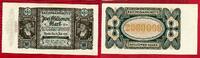 Inflation Dt. Reich 1919 - 1924 2 Millionen Mark Reichsbanknote German Inflation 2 Millon Marks banknote 1923 -