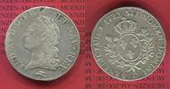 Frankreich Ecu Ludwig XV. Ecu Silber 1772 D = Lyon / SELTEN Key Date, Ludwig Louis XV , -