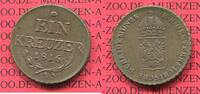 Kaiserreich Österreich, Austria 1 Kreuzer 1 Kreuzer 1816 A Wien Attraktive Patina nicht gereingt -