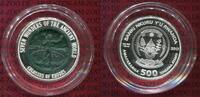 Ruanda, Rwanda 500 francs Silbermünze Ruanda 500 Francs 2013 Serie 7 Weltwunder der Antike Koloss von Rhodos -