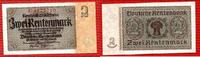 Weimarer Republik Rentenbank 2 Rentenmark 2 Rentenmark 30. Januar 1937 7 Stellig Reichsdruck Ser. U -
