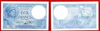 Frankreich France Banknote 10 Francs Banque de France Frankreich Banque de France 10 Francs 2. 1. 1941 Minerva typ Minerve I- 99 %